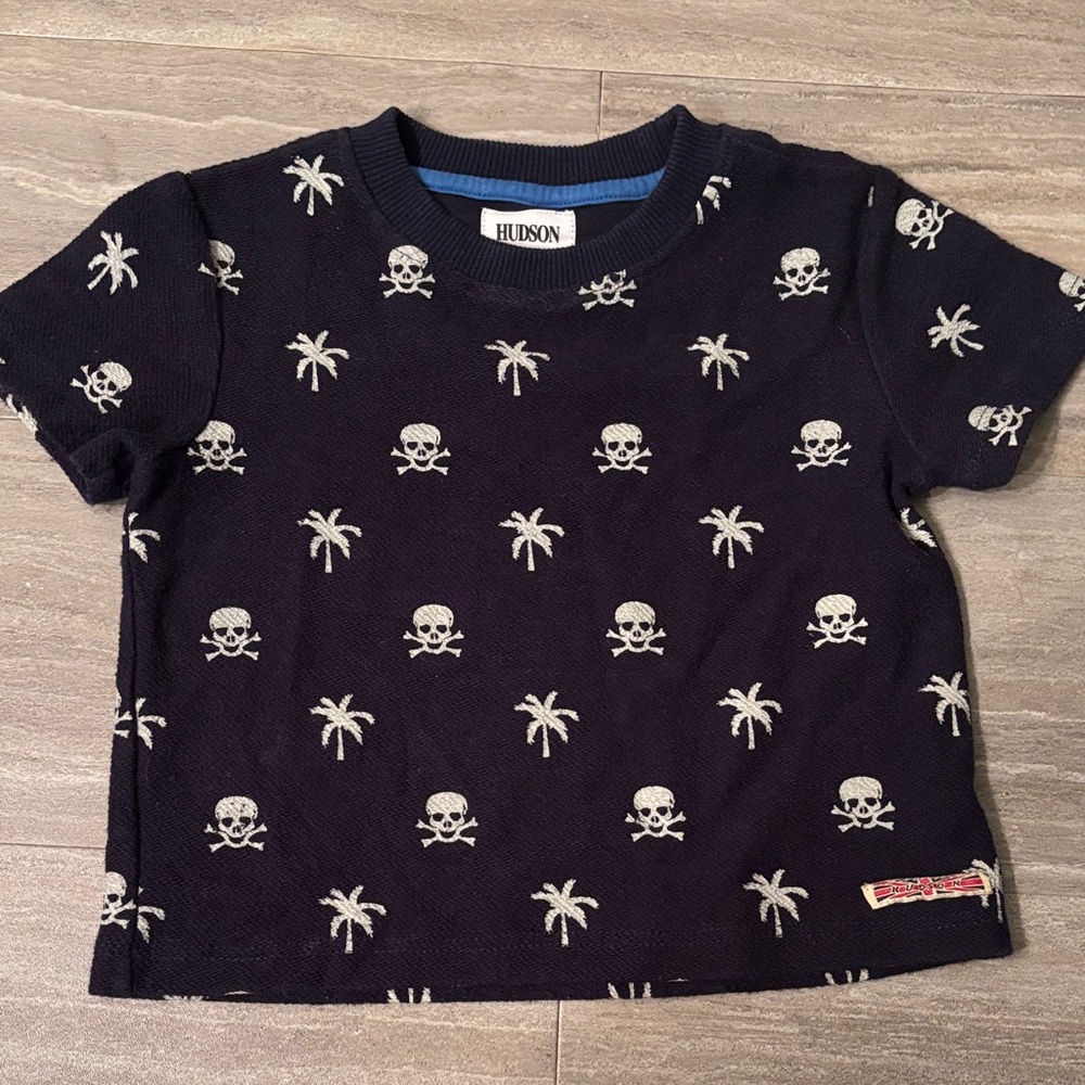 Hudson Jeans Navy Skull Sweater with Denim Jeans Set - Picture 3 of 7